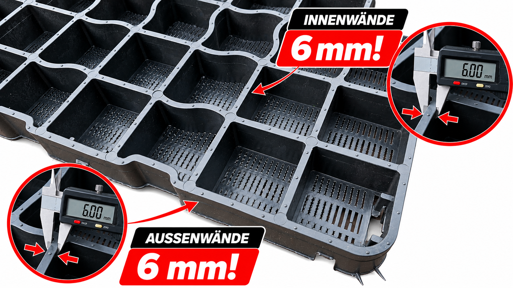 ReitPRO Direct 40 Paddockplatte 6 mm starke Wände ohne Unterbau